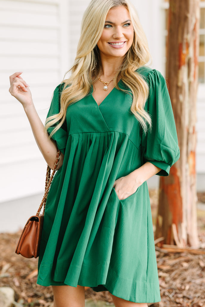 Just That Simple Green Babydoll Dress – Shop the Mint