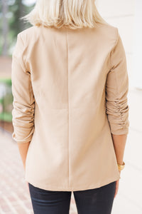 Any Way You Like Khaki Brown Blazer