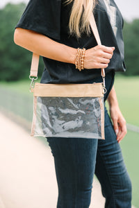 clear sports back, clear purse, gameday purse
