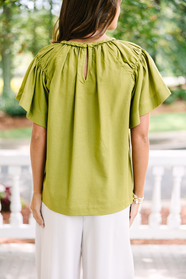 Good Times Olive Green Blouse