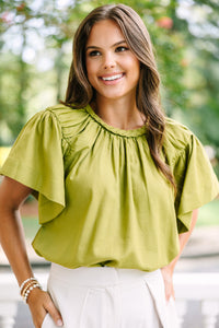 Good Times Olive Green Blouse