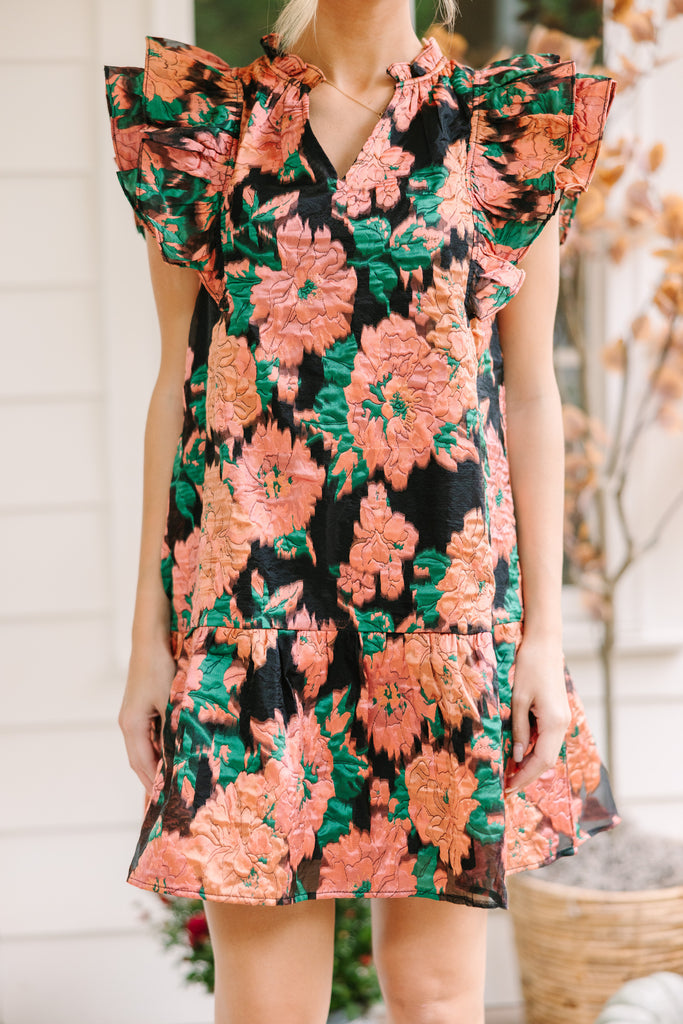 You're The One Black Foral Ruffled Dress – Shop the Mint