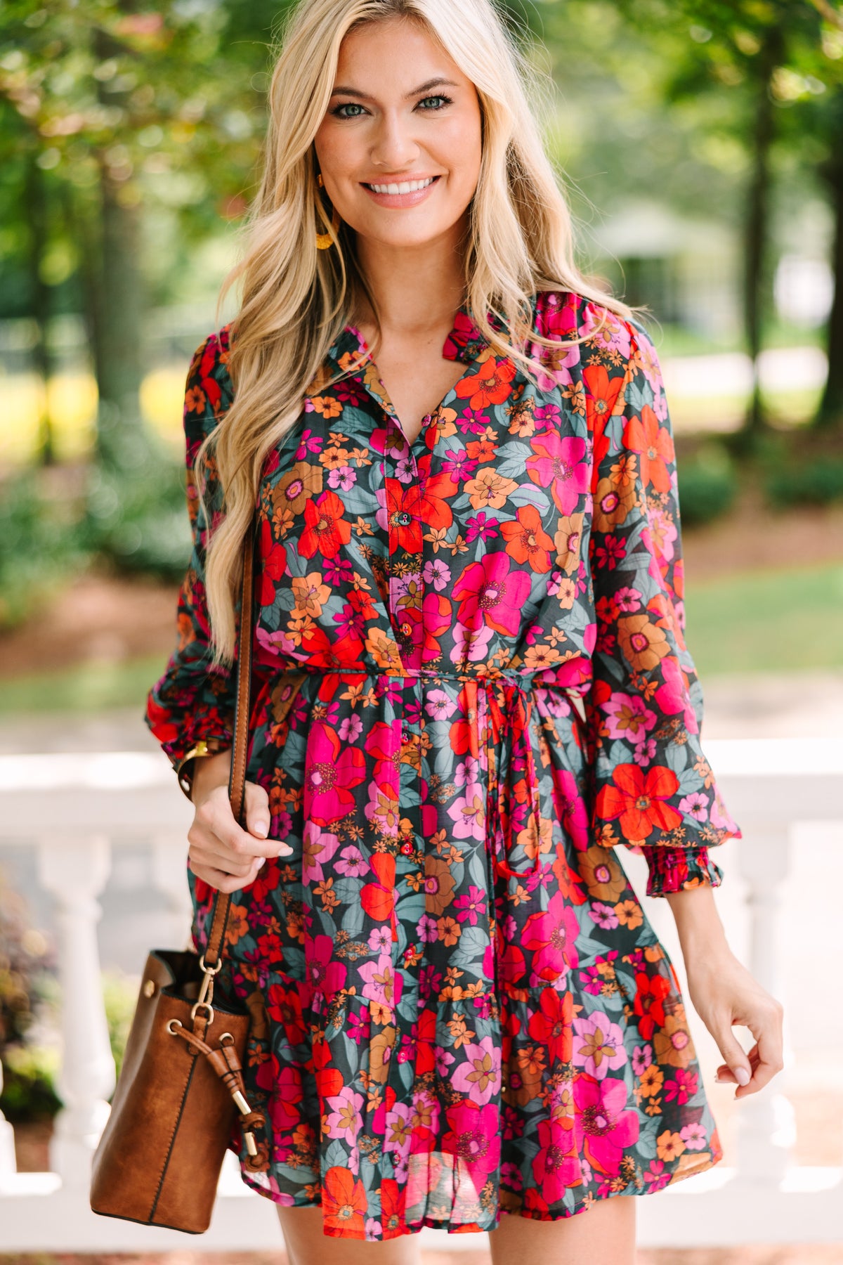 Fate: Reach Out Teal Blue Floral Dress – Shop the Mint