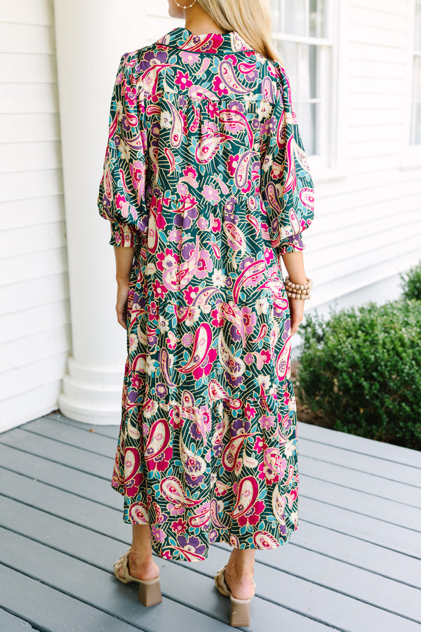 April Dress Urban Teal & Mint