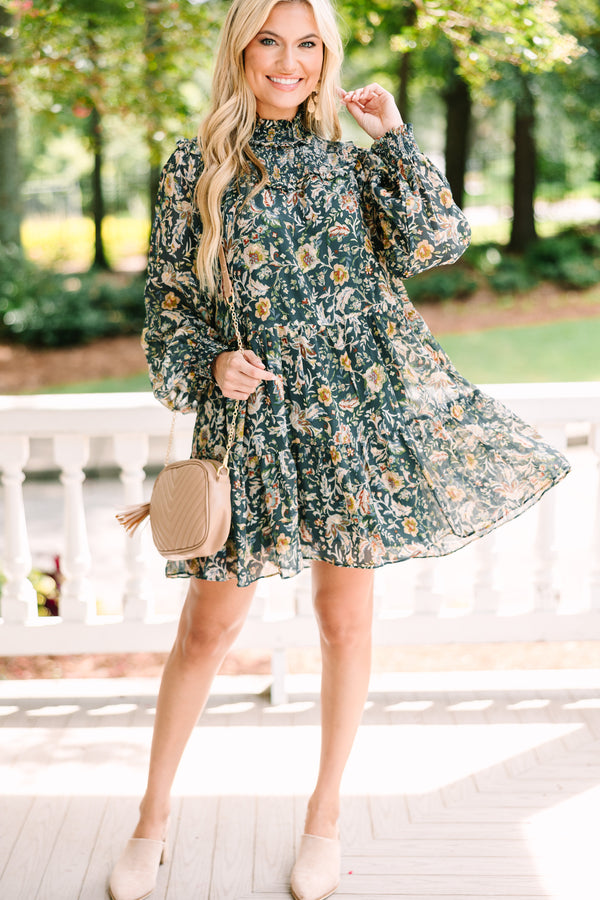 Fate: All A Drean Emerald Green Floral Dress Shop the Mint Fate: All A Drean Emerald Green Floral Dress Shop the Mint