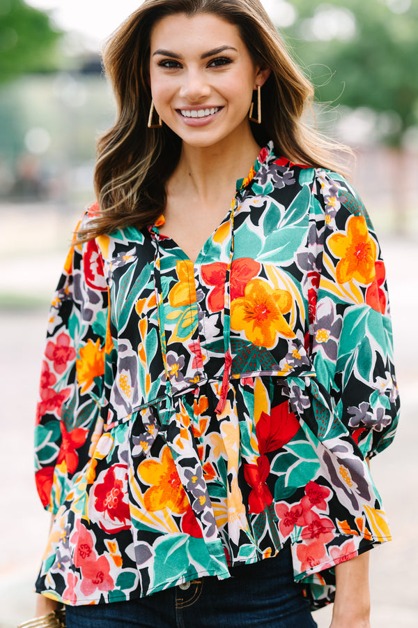 All On You Black Floral Blouse – Shop the Mint