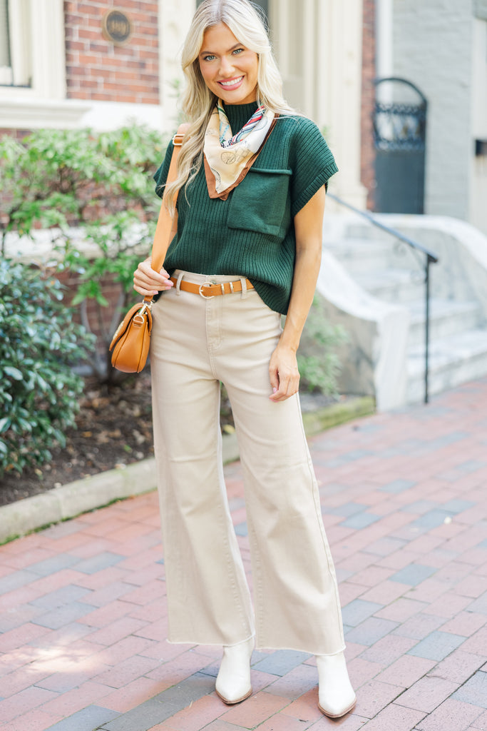 Open Your Mind Emerald Green Short Sleeve Sweater – Shop the Mint