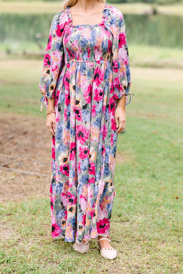 cute boutique maxi dresses Stay Cute Knot Front Maxi Dress