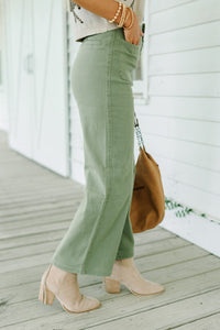 More To Love Olive Green Denim Pants