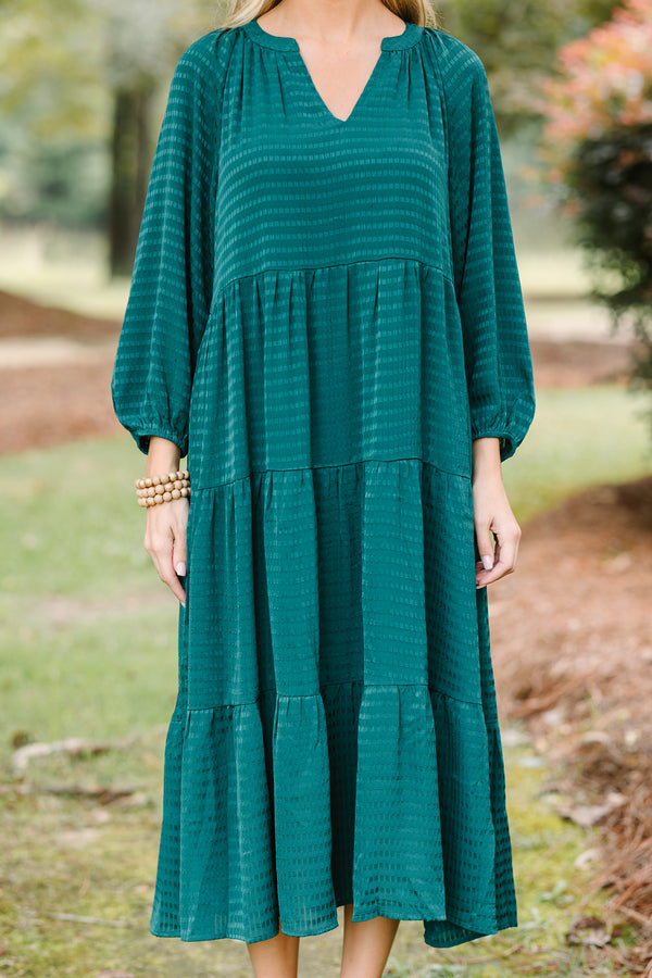 womens hunter green dress Take The Leap Hunter Green Dress – Shop the Mint