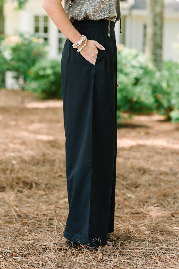 All The Best Black Wide Leg Trousers