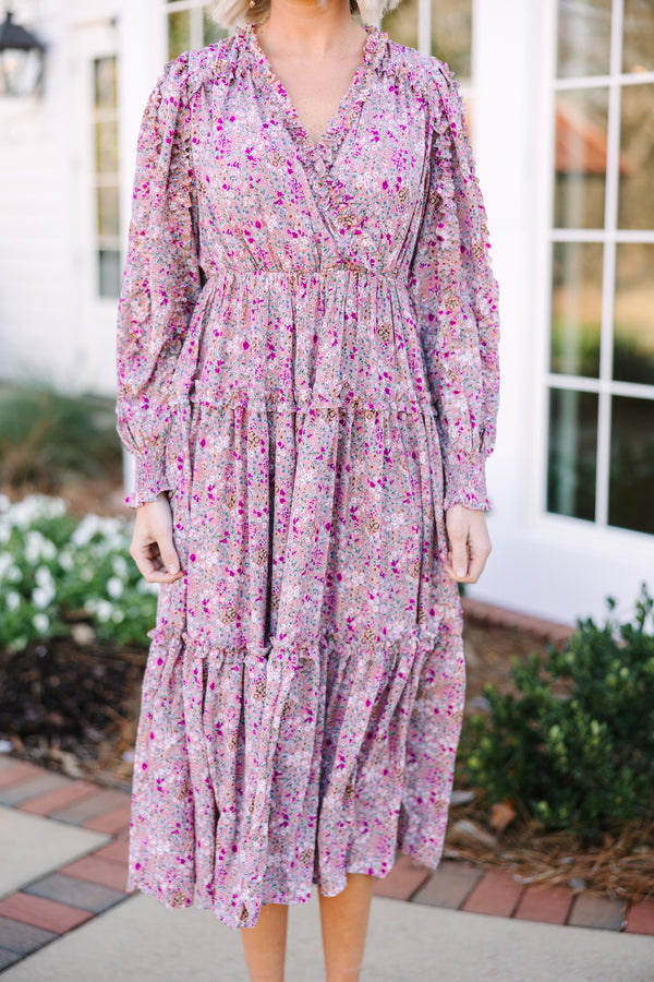 Tell Your Story Dusty Pink Ditsy Floral Midi Dress Shop the Mint Tell Your Story Dusty Pink Ditsy Floral Midi Dress Shop the Mint