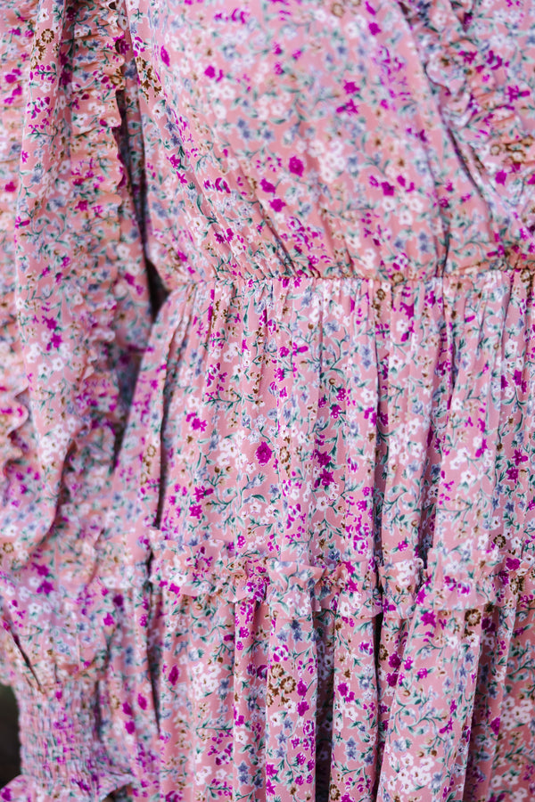 floral midi dress, pink midi dresses, cute online boutique