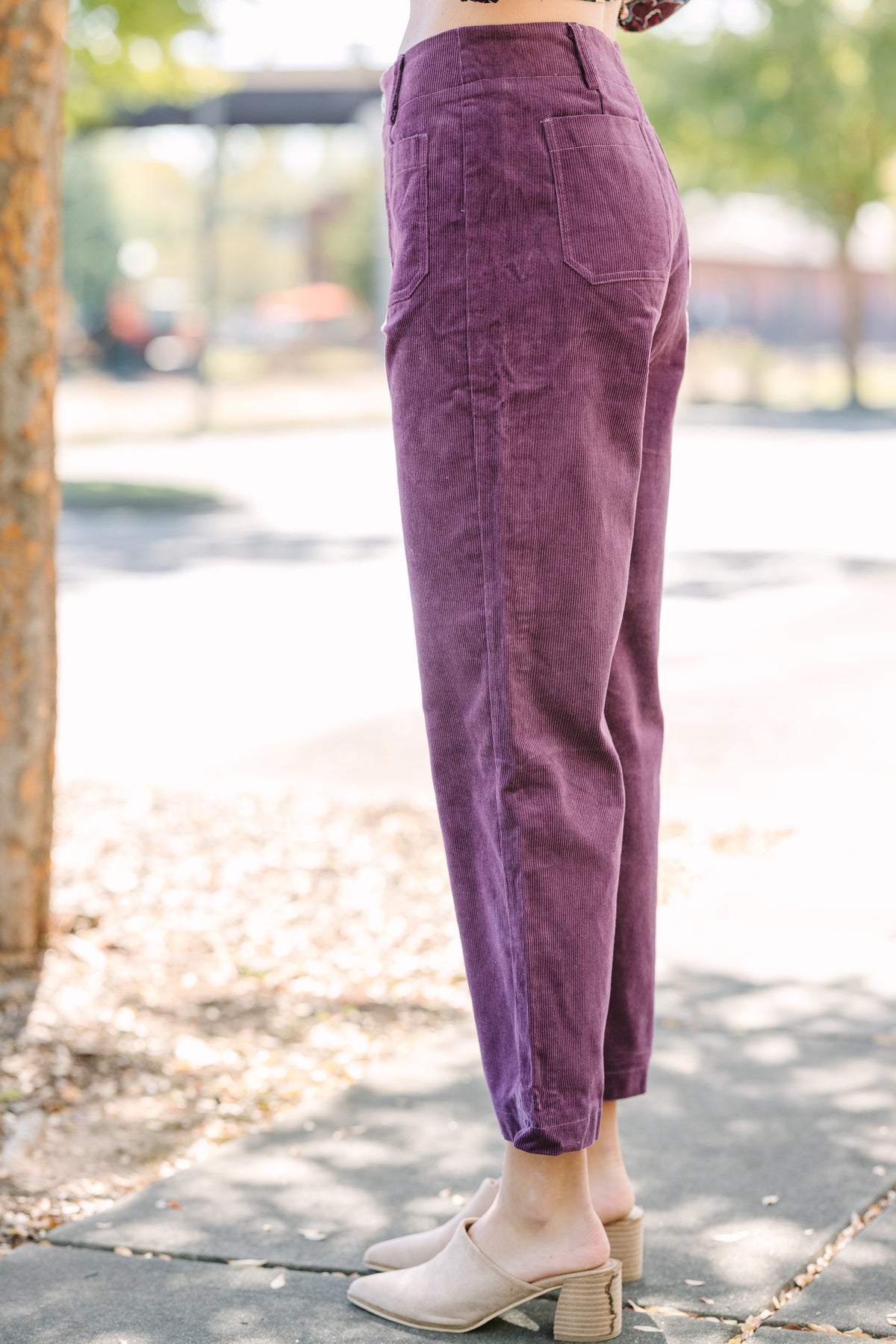 Need You Now Plum Purple Corduroy Pants – Shop the Mint