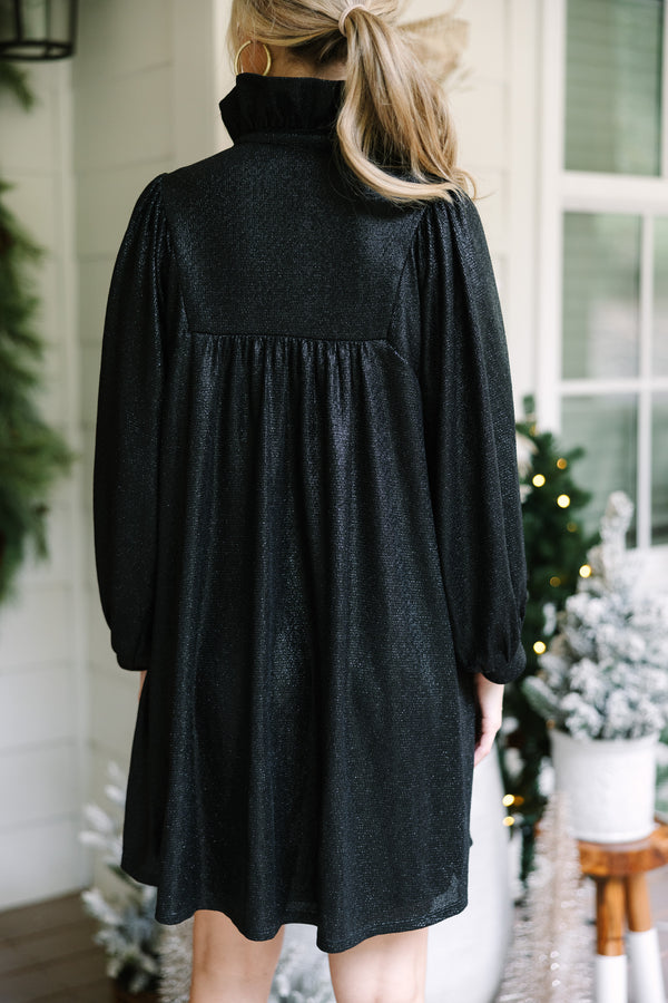Looking For Fun Black Glitter Dress Shop the Mint Looking For Fun Black Glitter Dress Shop the Mint