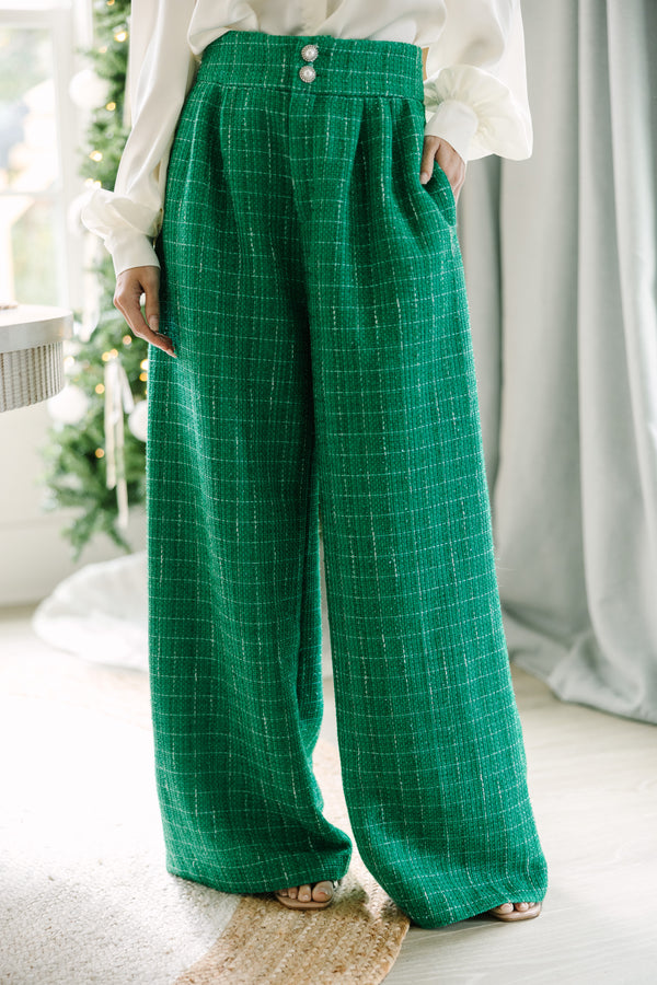 Buy Women Green Solid Formal Regular Fit Trousers Online - 799354 | Van  Heusen