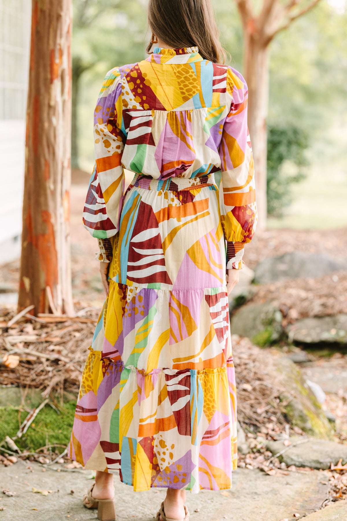 Fate: Bring All Your Love Lilac Purple Abstract Maxi Dress  Shop the Mint