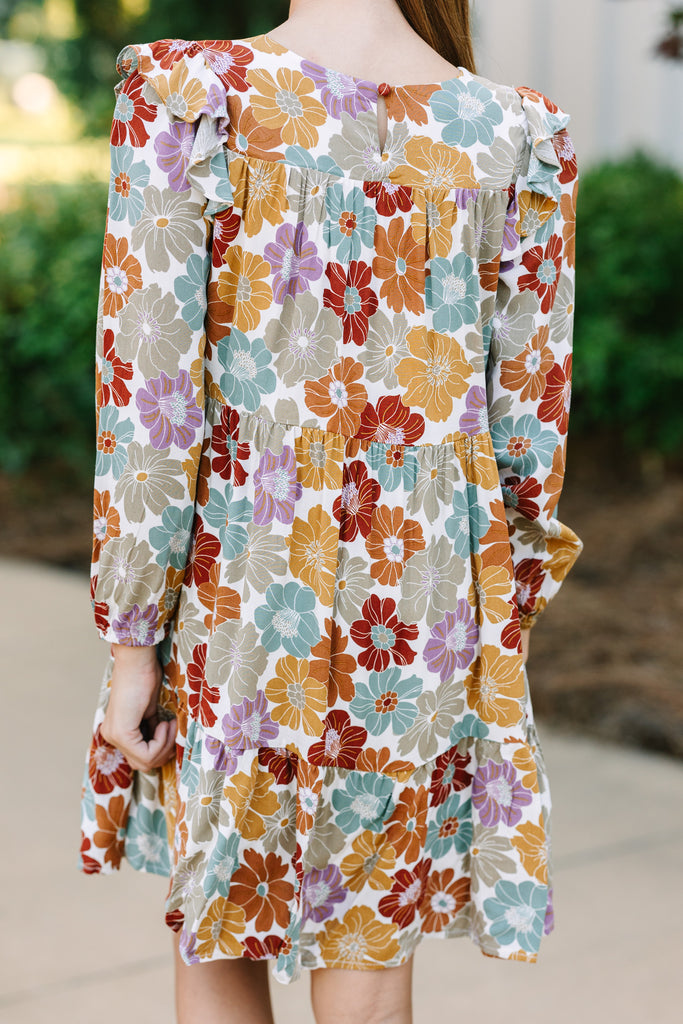 Girls: Out For The Day Mustard Yellow Floral Dress – Shop the Mint