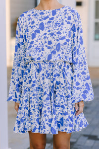 blue floral dress, cute spring dresses, flowy dresses, online boutique