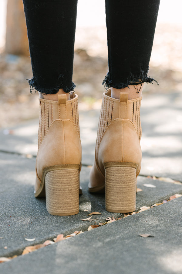Living For Love Coffee Brown Booties