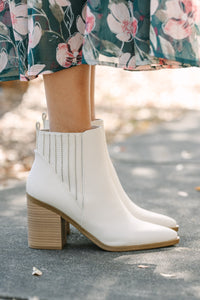 Living For Love Off White Booties