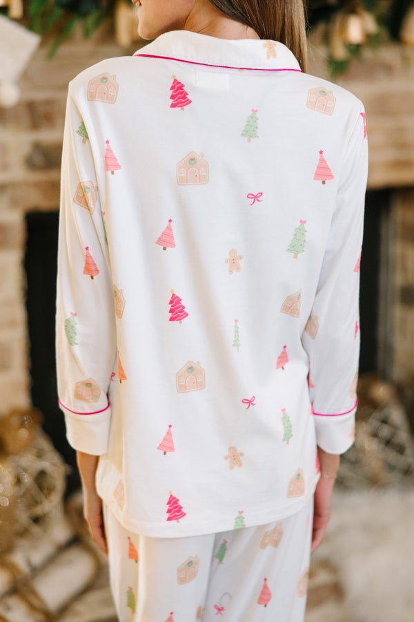 Girls: Staying In Gingerbread L/S Pajama Set