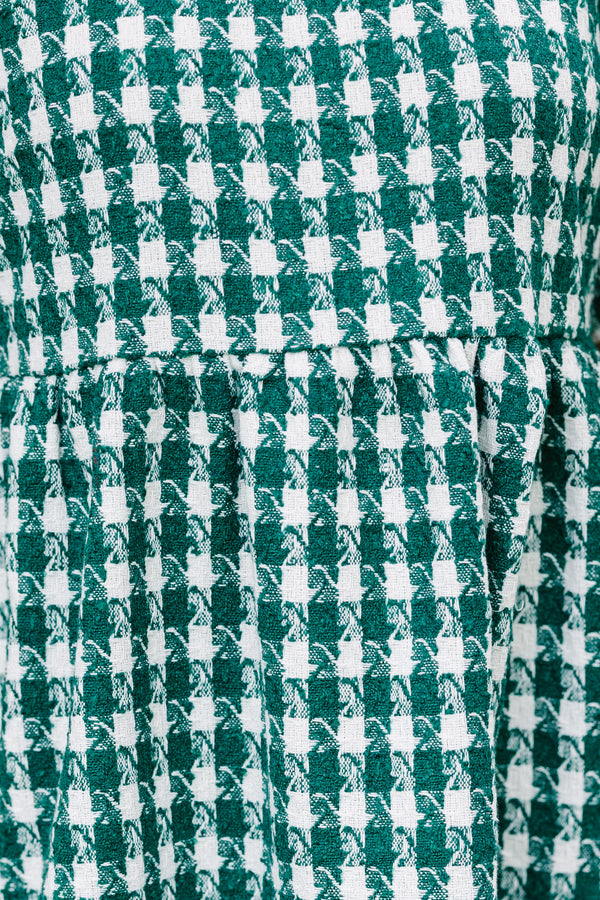 Never Left Behind Hunter Green Houndstooth Mini Dress Shop the Mint Never Left Behind Hunter Green Houndstooth Mini Dress Shop the Mint