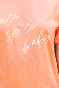 Spice Spice Baby Heather Orange Graphic Tee