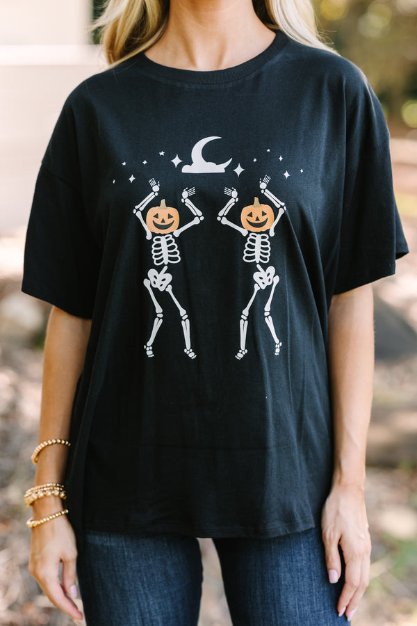 Boogie All Night Black Graphic Tee
