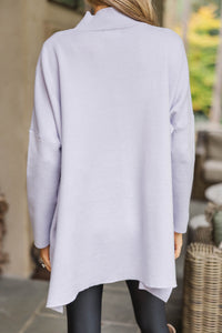 Going With You Lavender Purple Mock Neck Sweater