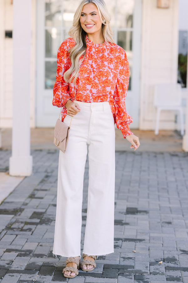 Can't Change Pink Abstract Blouse – Shop the Mint