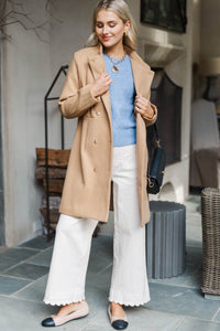 City Streets Camel Brown Coat