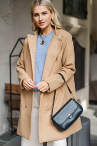 City Streets Camel Brown Coat