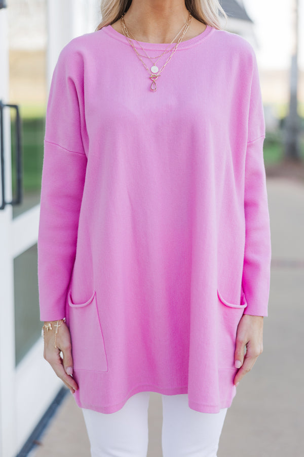 Loving My Life Pink Pocket Tunic