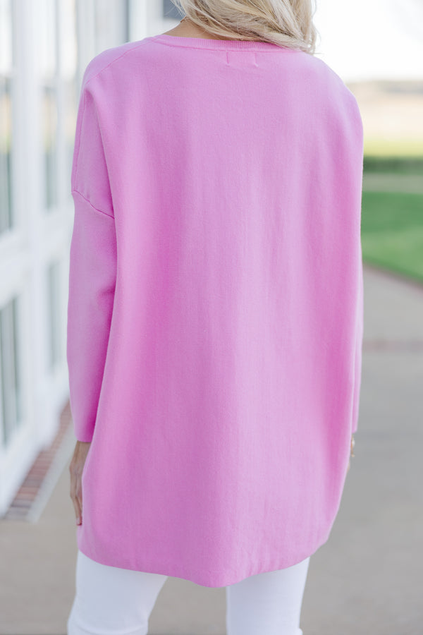 Loving My Life Pink Pocket Tunic