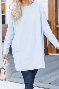 Loving My Life Light Blue Pocket Tunic