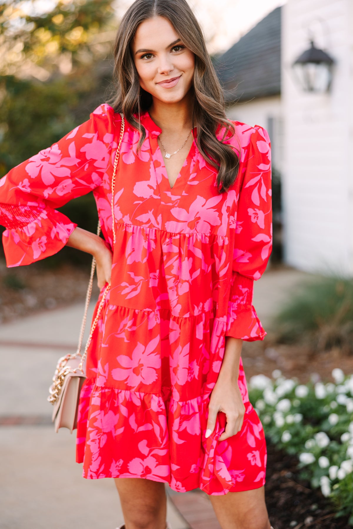 In Your Happy Place Red and Pink Floral Dress Shop the Mint In Your Happy Place Red and Pink Floral Dress Shop the Mint