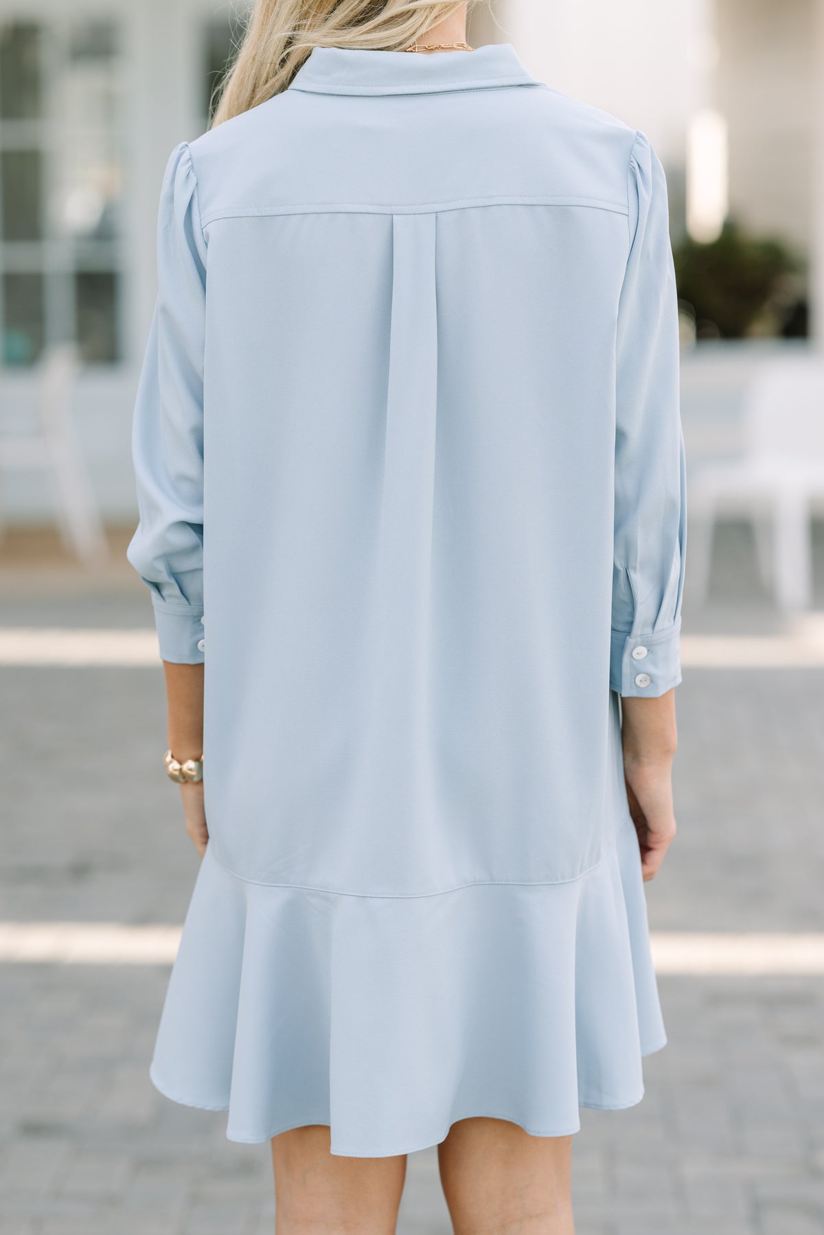 Share Your Story Light Blue Shirt Dress – Shop the Mint