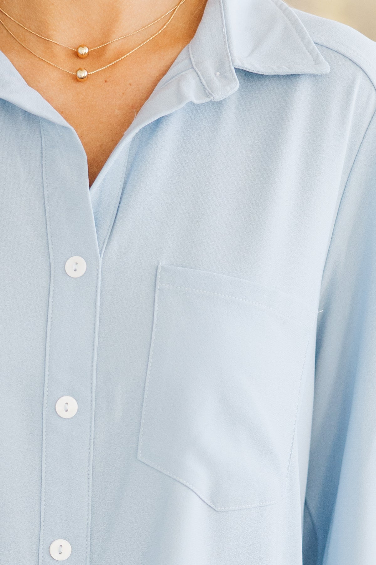 Share Your Story Light Blue Shirt Dress – Shop the Mint