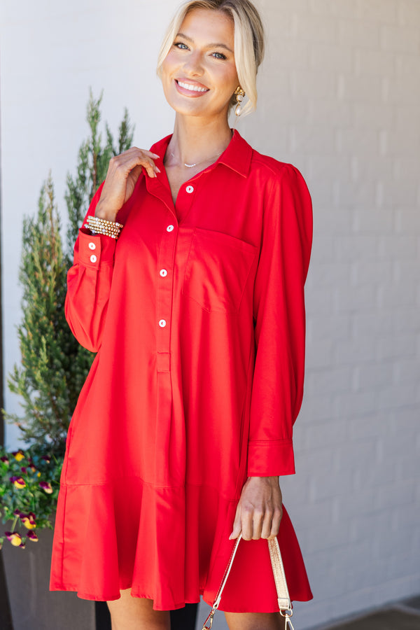 Share Your Story Red Shirt Dress, Medium - The Mint Julep Boutique | Women's Boutique Clothing Share Your Story Red Shirt Dress, Medium - The Mint Julep Boutique | Women's Boutique Clothing