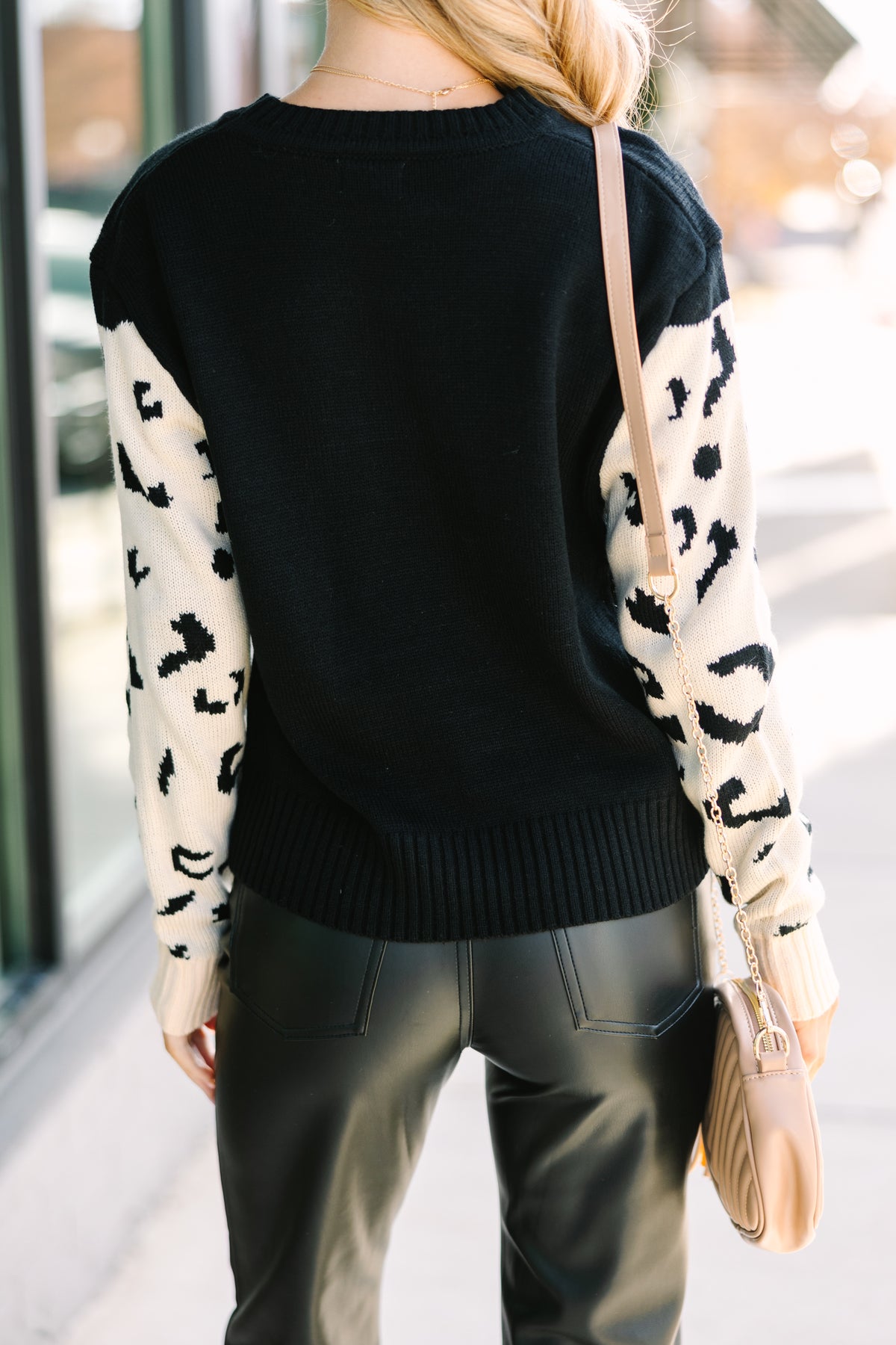 On Your Time Black Cheetah Sweater – Shop the Mint