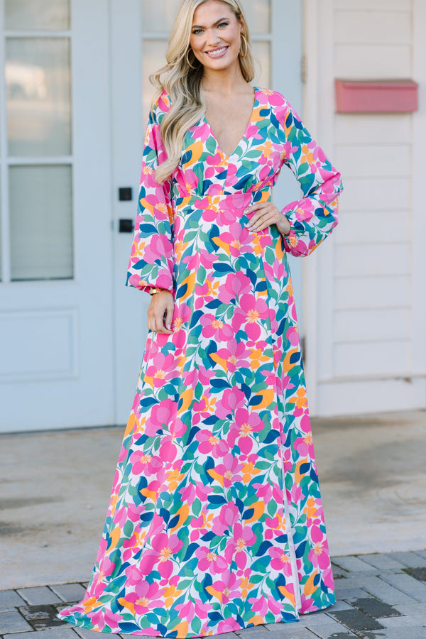 cute spring maxi dresses Trendy Green Tropical Print Maxi Dress | Cute Women's Dress