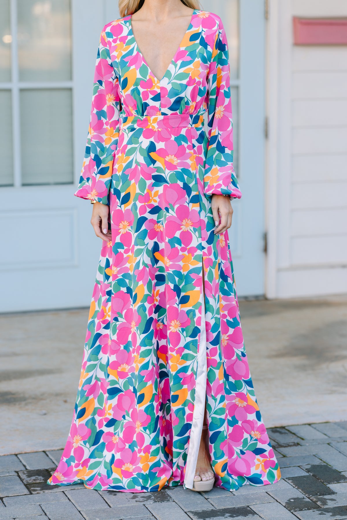 In My Feels Textured Maxi Dress White