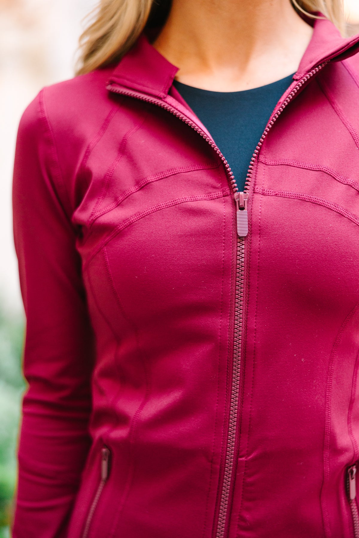 On Your Terms Burgundy Red Jacket Shop the Mint