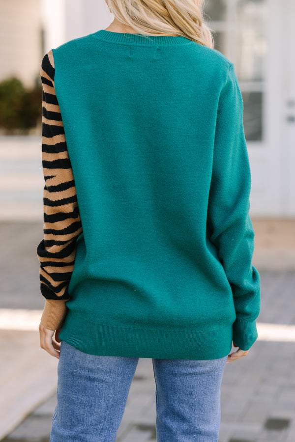 tiger print sweater, sassy sweaters, cute sweaters, cute online boutique