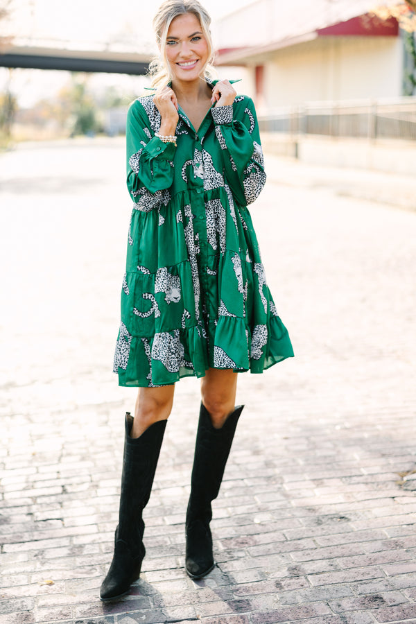 Give Your All Green Leopard Dress Shop the Mint Give Your All Green Leopard Dress Shop the Mint