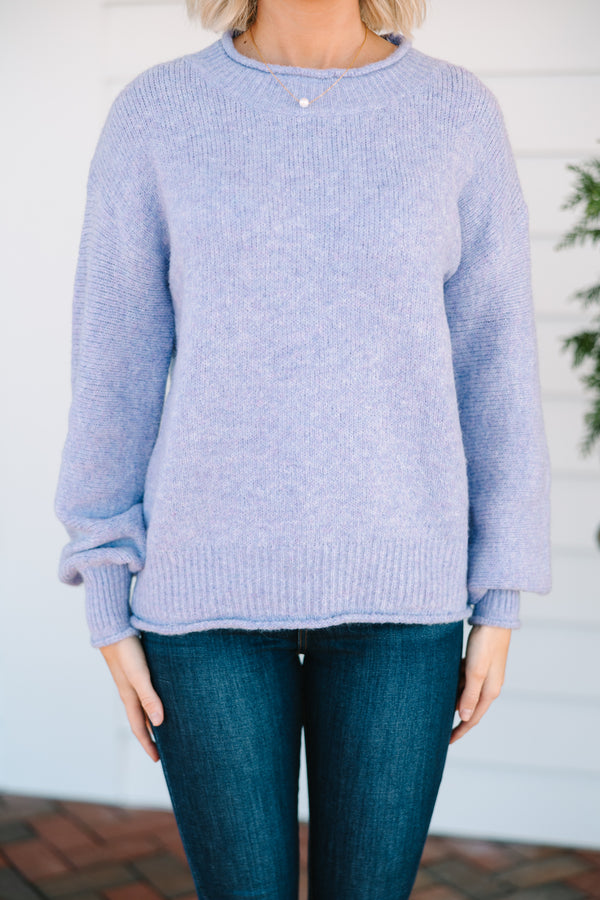 Tried It All Lavender Purple Sweater
