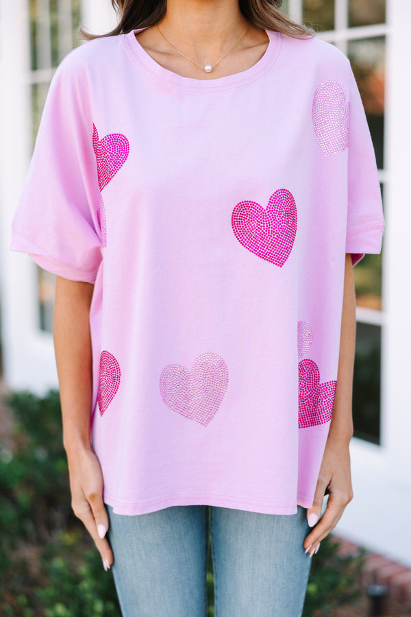 Rhinestone Heart Top main image 1