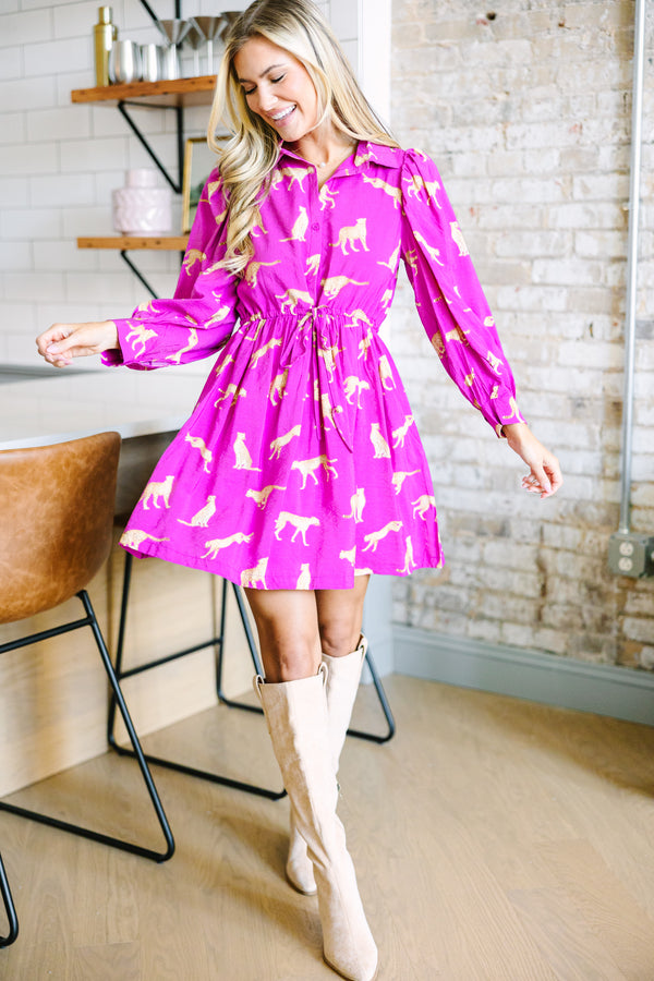All Hope Light Magenta Pink Cheetah Dress Shop the Mint All Hope Light Magenta Pink Cheetah Dress Shop the Mint