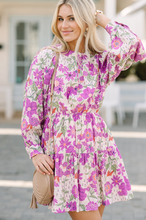 Just Imagine Lilac Purple Floral Dress Shop the Mint Just Imagine Lilac Purple Floral Dress Shop the Mint
